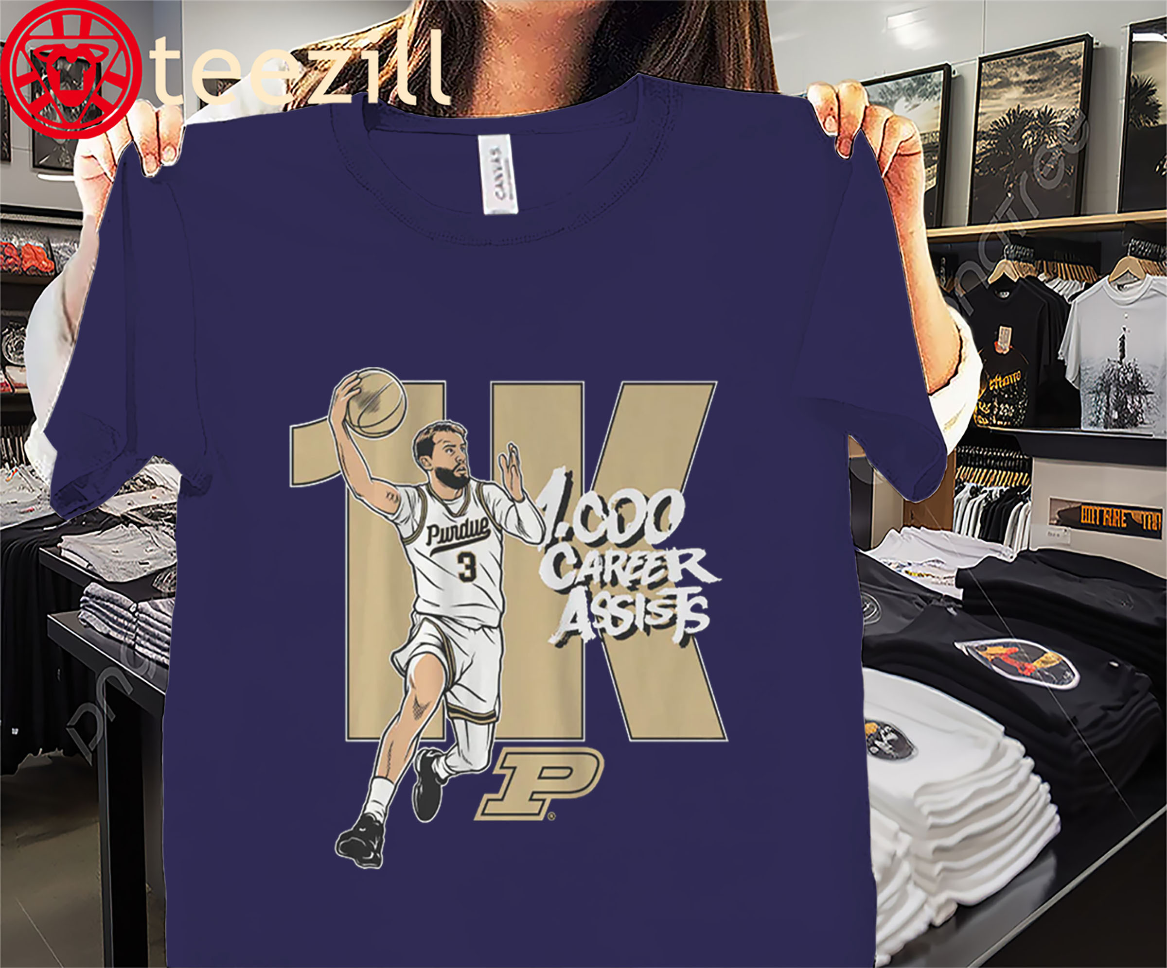 Braden Smith 1,000 Career Assists Shirt – Purdue Basketball Fan Tees