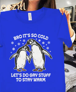 Bro It's So Cold Let's Do Gay Stuff To Stay Warm Tee Shirt
