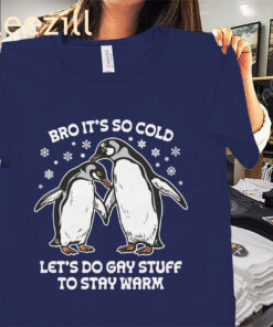 Bro It's So Cold Let's Do Gay Stuff To Stay Warm Tee Shirts