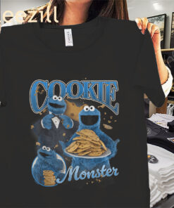 Cookie Monster Bootleg Style Sesame Street Shirt
