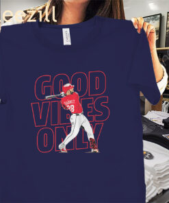 Good Vibes Only Cincinnati Red Shirt - Eugenio Suarez Tee