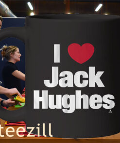 I Heart Jack Hughes Shirt – Hockey Fan Love Tee Mug