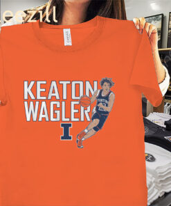 Illinois Keaton Wagler Shirt - Illinois Basketball Tee