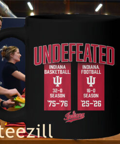 Indiana Hoosiers Undefeated Seasons Shirt – 50 Years Football & Basketball Tee Mug