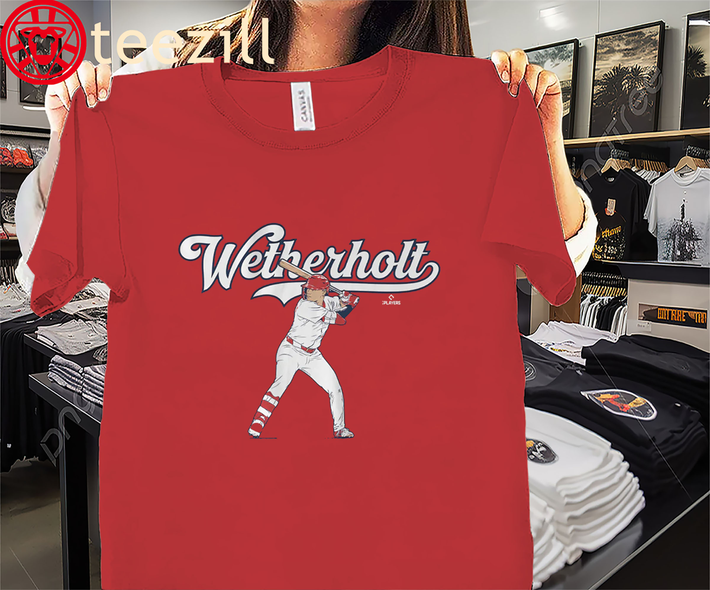 JJ Wetherholt Slugger Swing Shirt – St. Louis Baseball Fan Tee