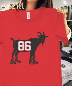 Jack Hughes GOAT 86 Shirt – Hero & Legend Hockey Tee