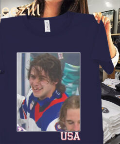 Jack Hughes USA Champions Shirt – Gold Medal Hockey Tee