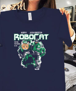 Jason Robertson Shirt - RoboCat T-Shirt - Dallas Hockey Tees