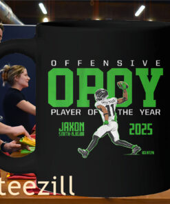 Jaxson Smith-Njigba 2025 Offensive Player of the Year Shirt - JSN Football TeeMug