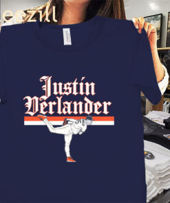 Justin Verlander Detroit Ace Pose Tee Shirts