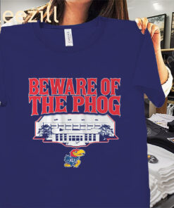 Kansas Beware Of The Phog Shirt - Kansas Basketball Tees