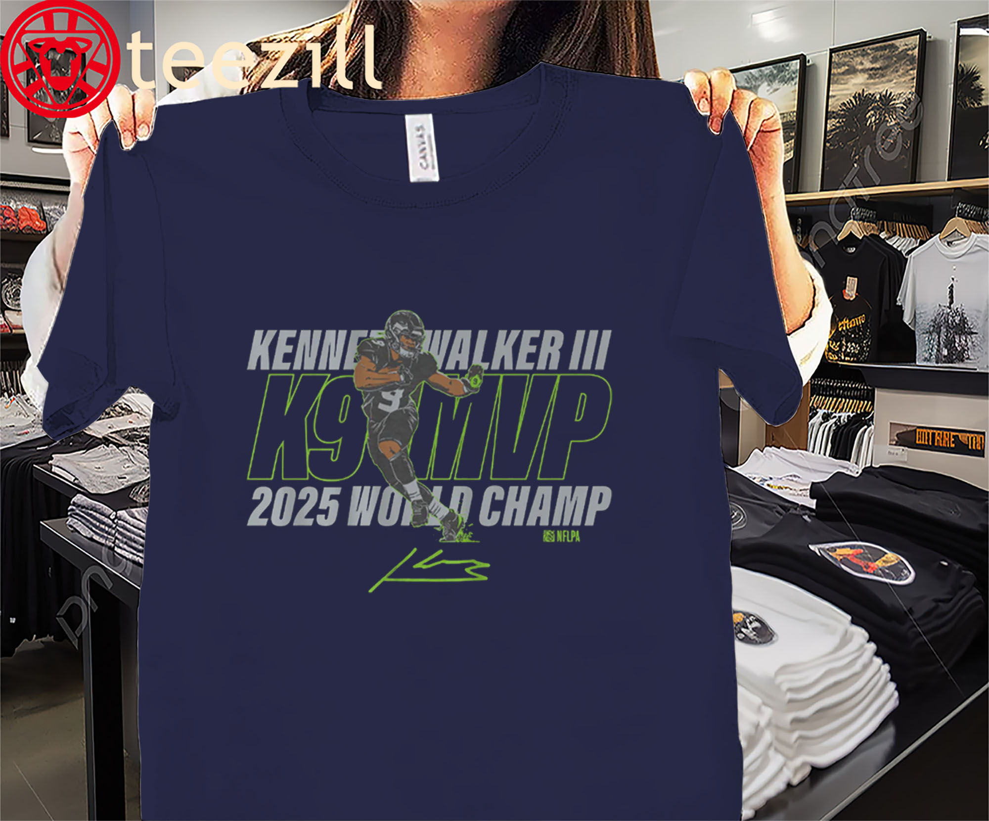 Kenneth Walker III MVP World Champ Shirt - Limited EditionMugs