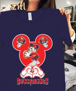 Mickey Mouse Love Heart Shirt – TB Buccaneers Football Tee