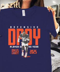 Myles Garrett 2025 Defensive Player of the Year Shirt - DPOY Football Tees