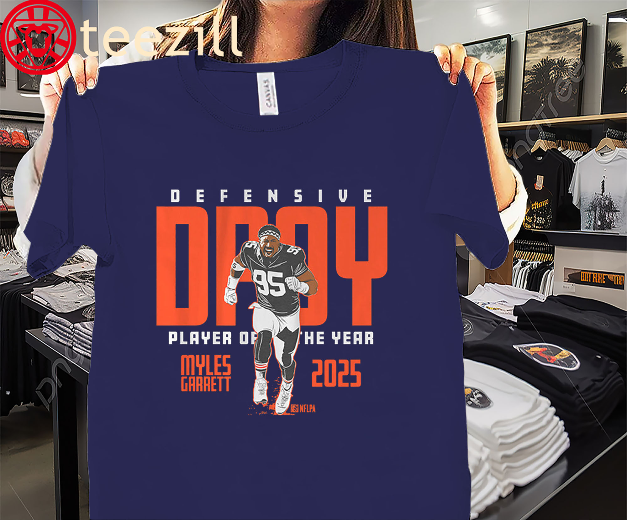 Myles Garrett 2025 Defensive Player of the Year Shirt - DPOY Football Tees