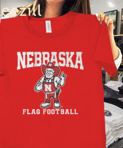 Nebraska Cornhuskers Flag Football Shirt – Nebraska Fan Support Tee