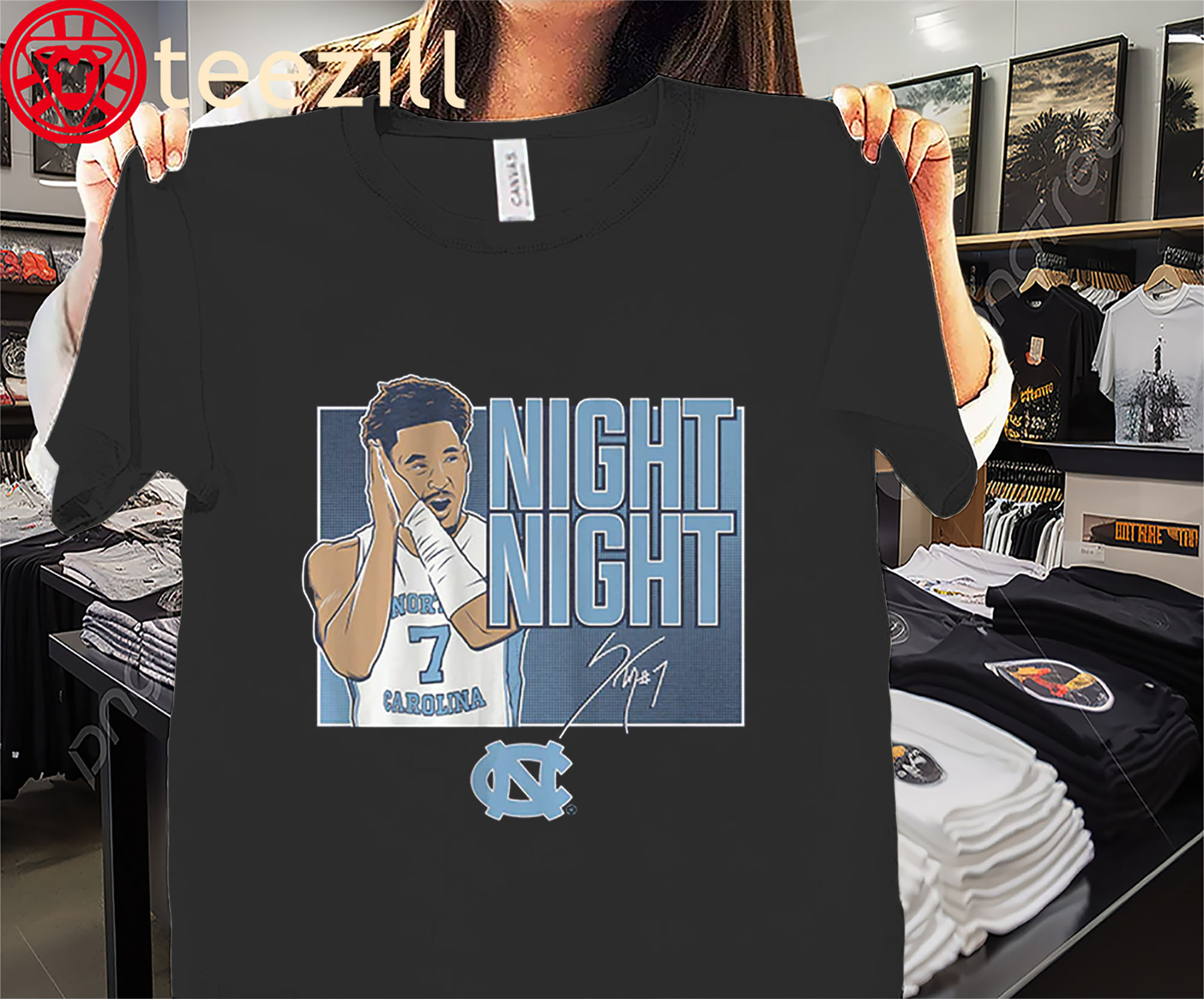 Night Night Seth Trimble Said Shirt - UNC Basketball Tees
