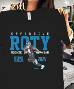 Offensive Rookie Of The Year 2025 Shirt - Tetairoa McMillan Tee