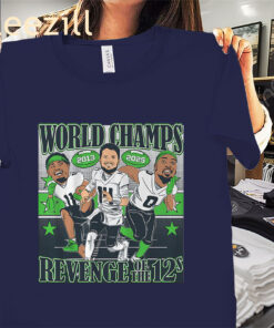 Seattle Football World Champions Caricatures Tee Shirt