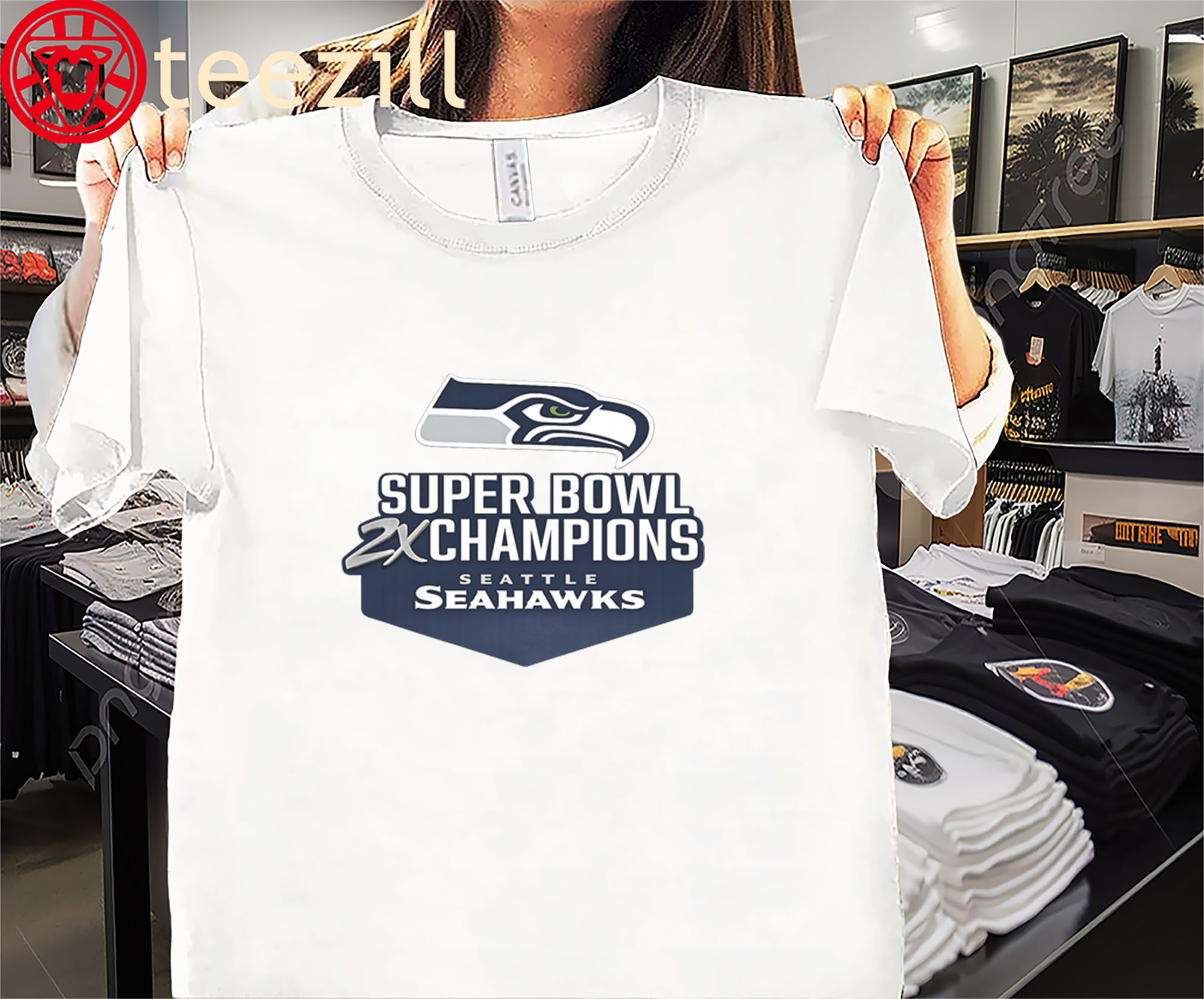 Seattle Seahawks 2X Champions Shirt - Super Bowl LX & XLVIII Championship Tee