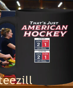 That's Just America Hockey Scoreboard Tee Mug