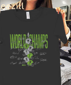 The World Champs Helmet Stack Seattle Football Shirt