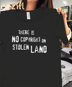 There Is No Copyright On Stolen Land Premium Tee Shirt