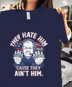 They Hate Him 'Cause They Ain't Him Tee Shirt - Coach Rings Apparels