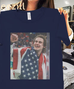 USA Champions Jack Hughes Shirt – USA Gold Medal JH Tee
