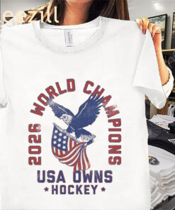 USA Owns Hockey 2026 Champions Shirt – American Hockey Fan Tee
