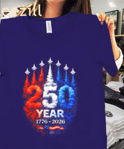 USA Patriotic 250 Years American 1776 2026 250th Shirts