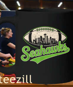 Vintage Gift For Fans Sea Hawks Football Shirt Mug