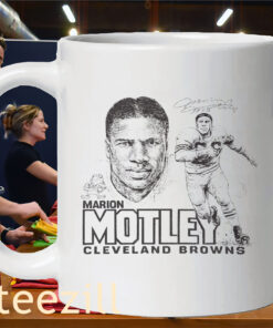 Vintage Marion Motley Signature Cleveland Browns Football ShirtMug