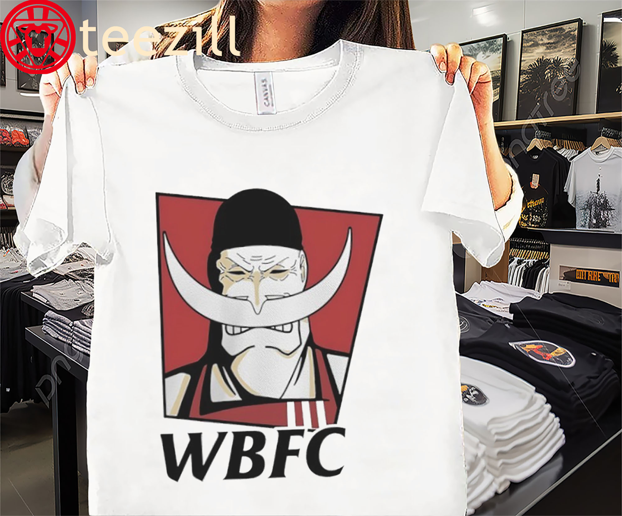 WBFC One Piece KFC Parody Tee Shirt
