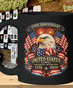USA 250th Anniversary Eagle Shirt - 1776–2026 – Patriotic TeeMug