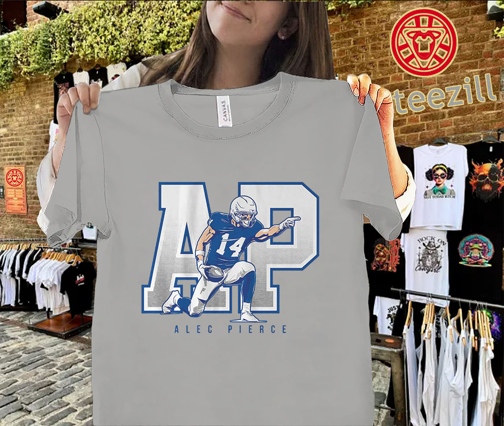 Alec Pierce AP All In Indianapolis Football Shirts