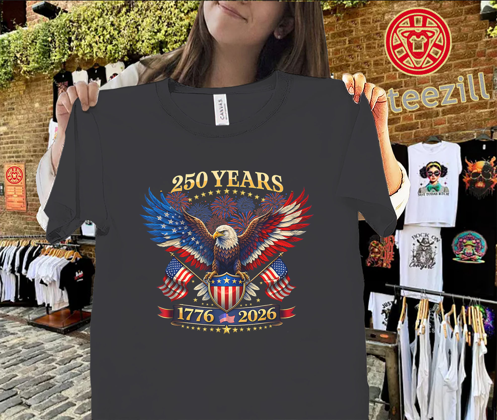 America 250 Years Shirt 1776–2026 – 4th of July Independence Tees
