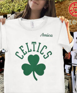 Amica Celtics Clover St. Patrick’s Day Shirt – Lucky Irish Shamrock Graphic Tee