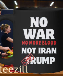 Anti-War Iran Peace 2026 Shirt – No More Blood Political Statement TeeMug