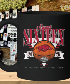 Arkansas Razorbacks Sweet Sixteen 2026 Shirt – March Madness Mug