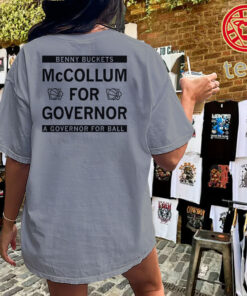 Benny Buckets McCollum For Governor Shirt – Funny Basketball Uniex