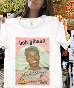 Bob Gibson Rookie Card Shirt – 1959 Topps Cardinals Tees