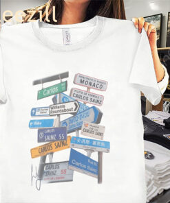 Carlos Sainz Signs Shirt - F1 Racing Fan Tee