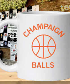Champaign Balls Shirt – Funny Illinois Basketball Fan Tee mug-design
