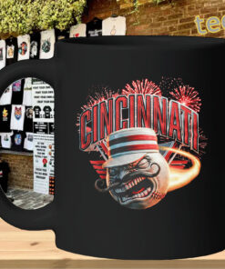 Cincinnati Pillbox Heater Baseball Shirt – Queen City Fan Gear Mug