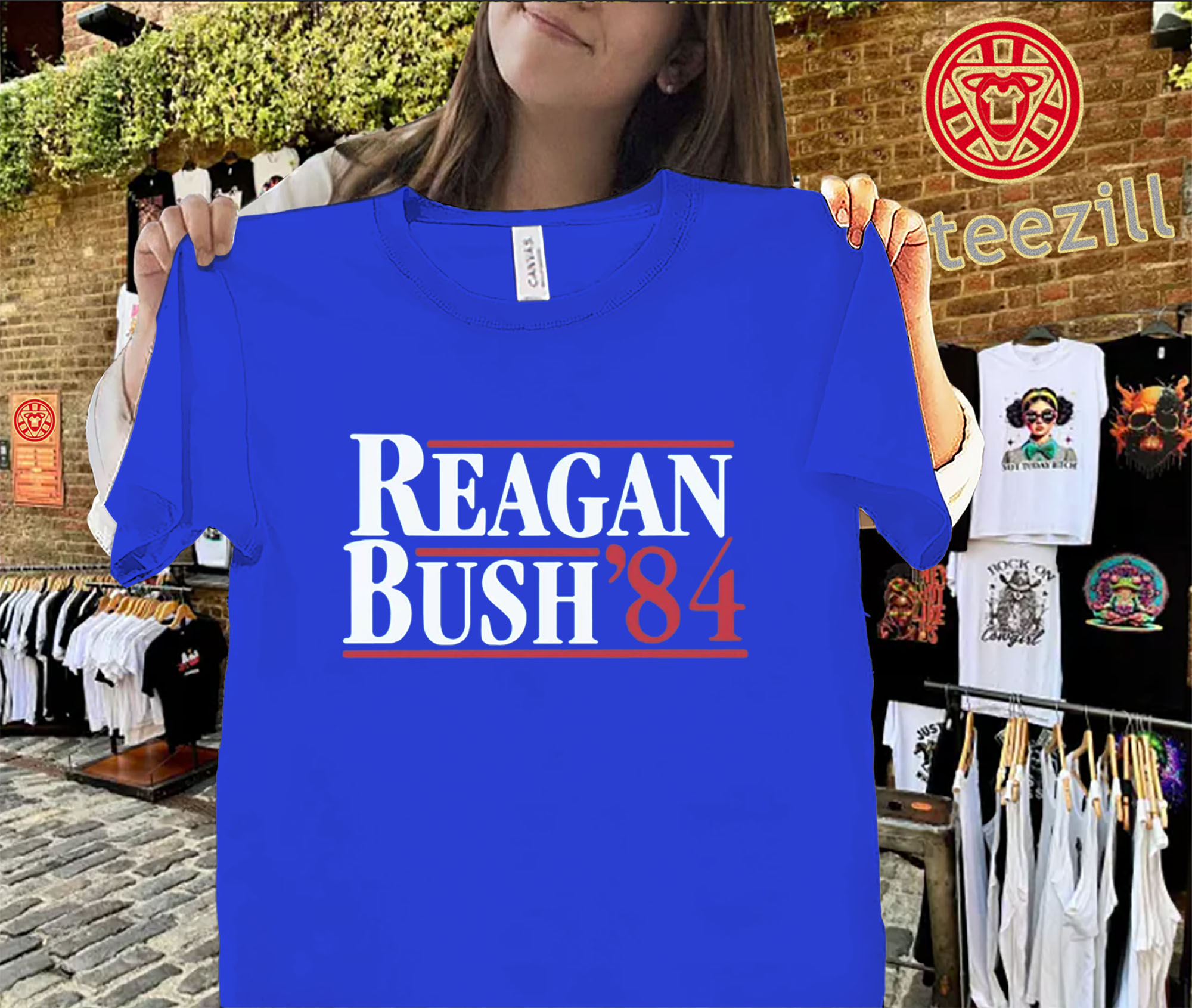 Classic Reagan Bush 84 Tee – Vintage Political Campaign Shirt