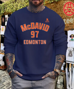 Connor McDavid Edmonton Name & Number Shirt – Hockey Fan Gear Sweater