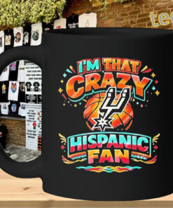 Crazy Hispanic Fan San Antonio Spurs Shirt – Spurs Basketball Tee Mug