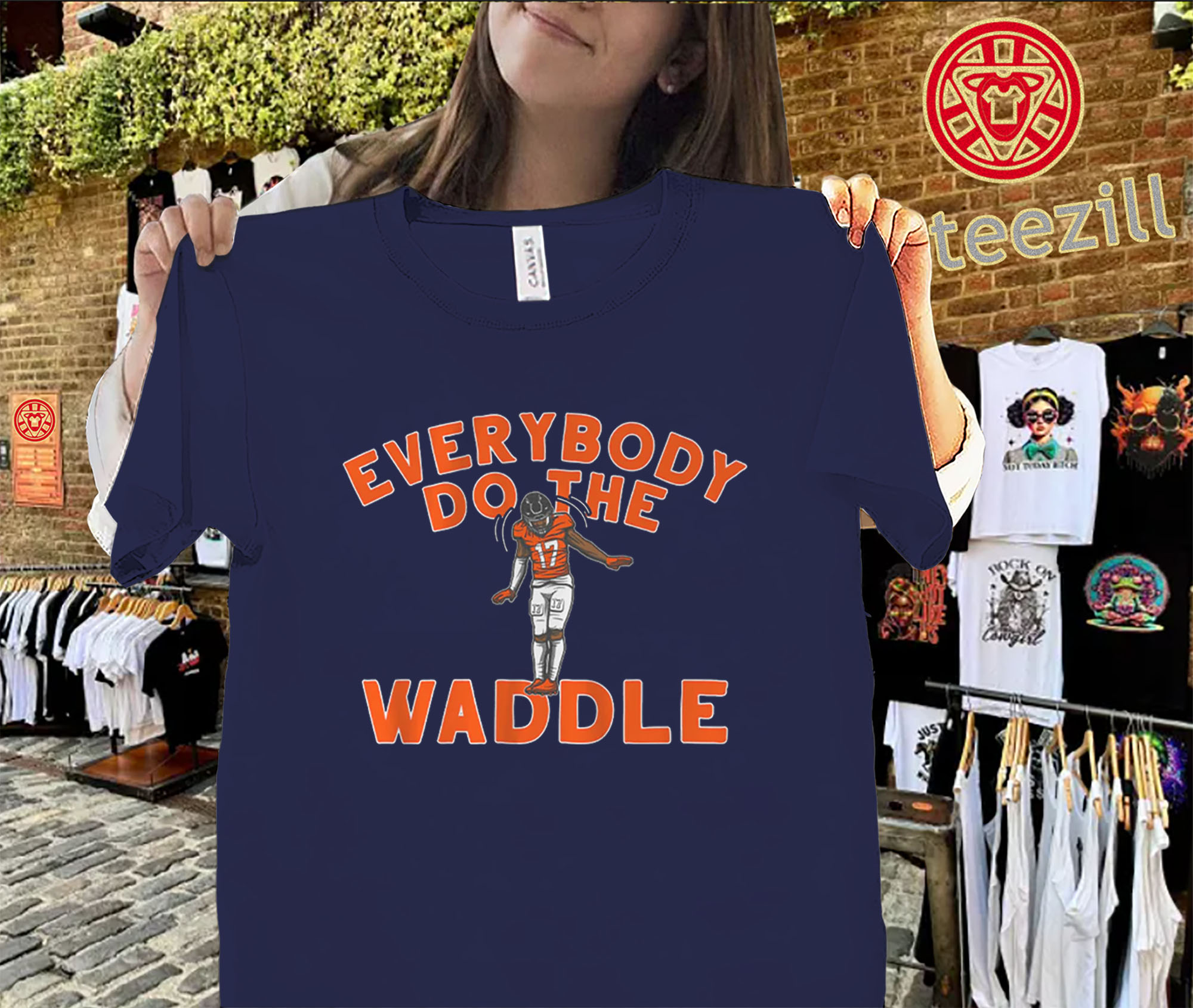 Denver Everybody Do the Waddle Shirt – Jaylen Waddle Fan Graphic TeeUniex Shirt