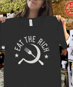 Eat The Rich Grunge Punk Shirt – Anti Capitalist Protest Graphic Tee